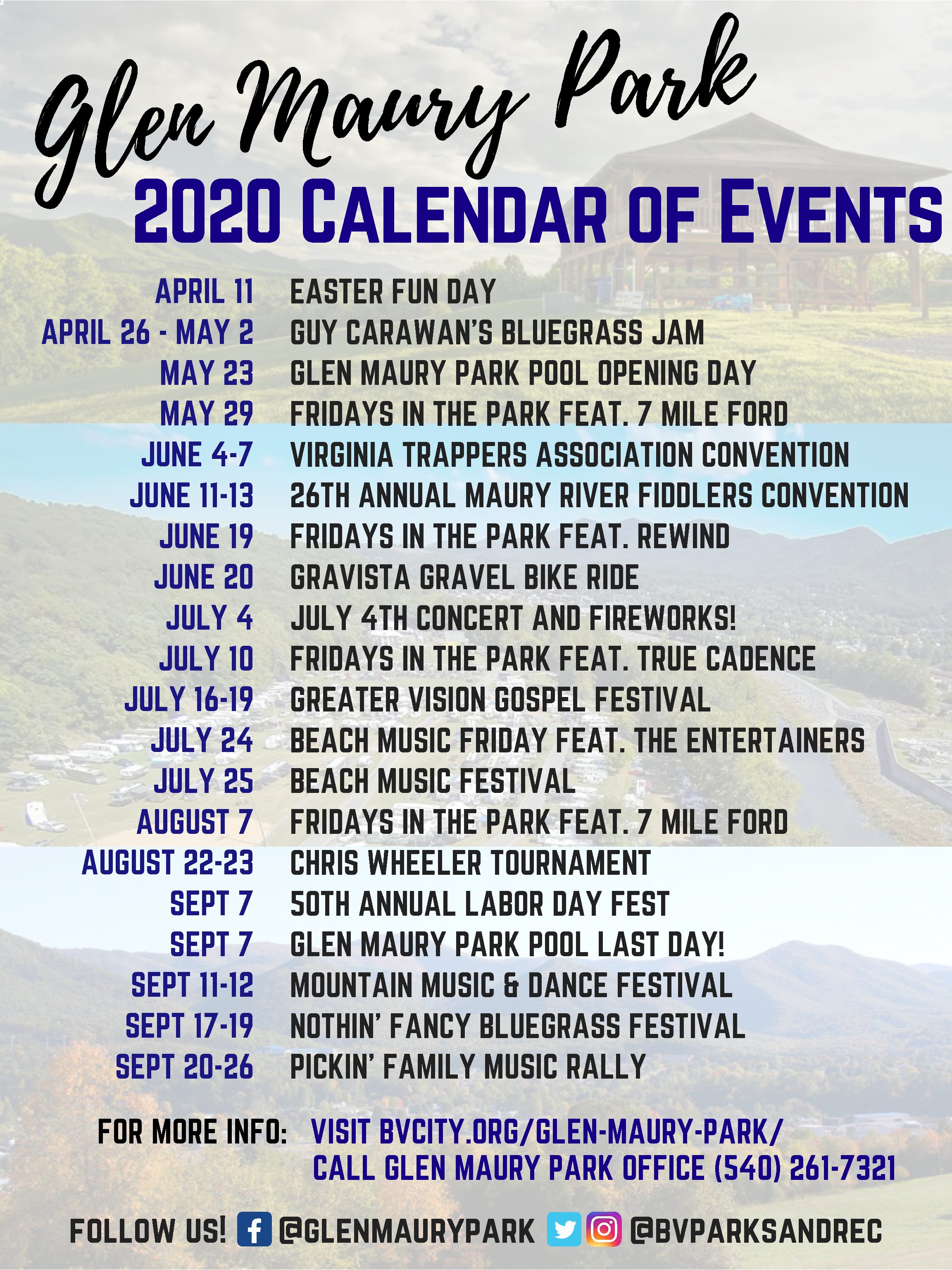 Event Schedule City of Buena Vista VA