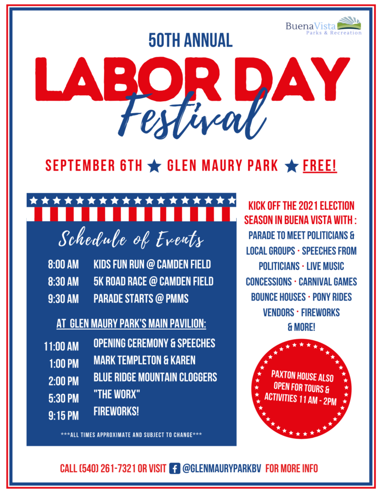 50th Annual Labor Day Festival City of Buena Vista, VA